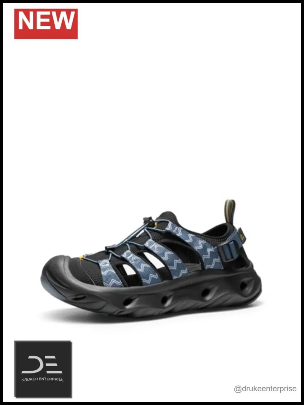 Water Shoes Hiking Sandals Wide Toe Box Cushion EVA Sole Closed Toe Arch